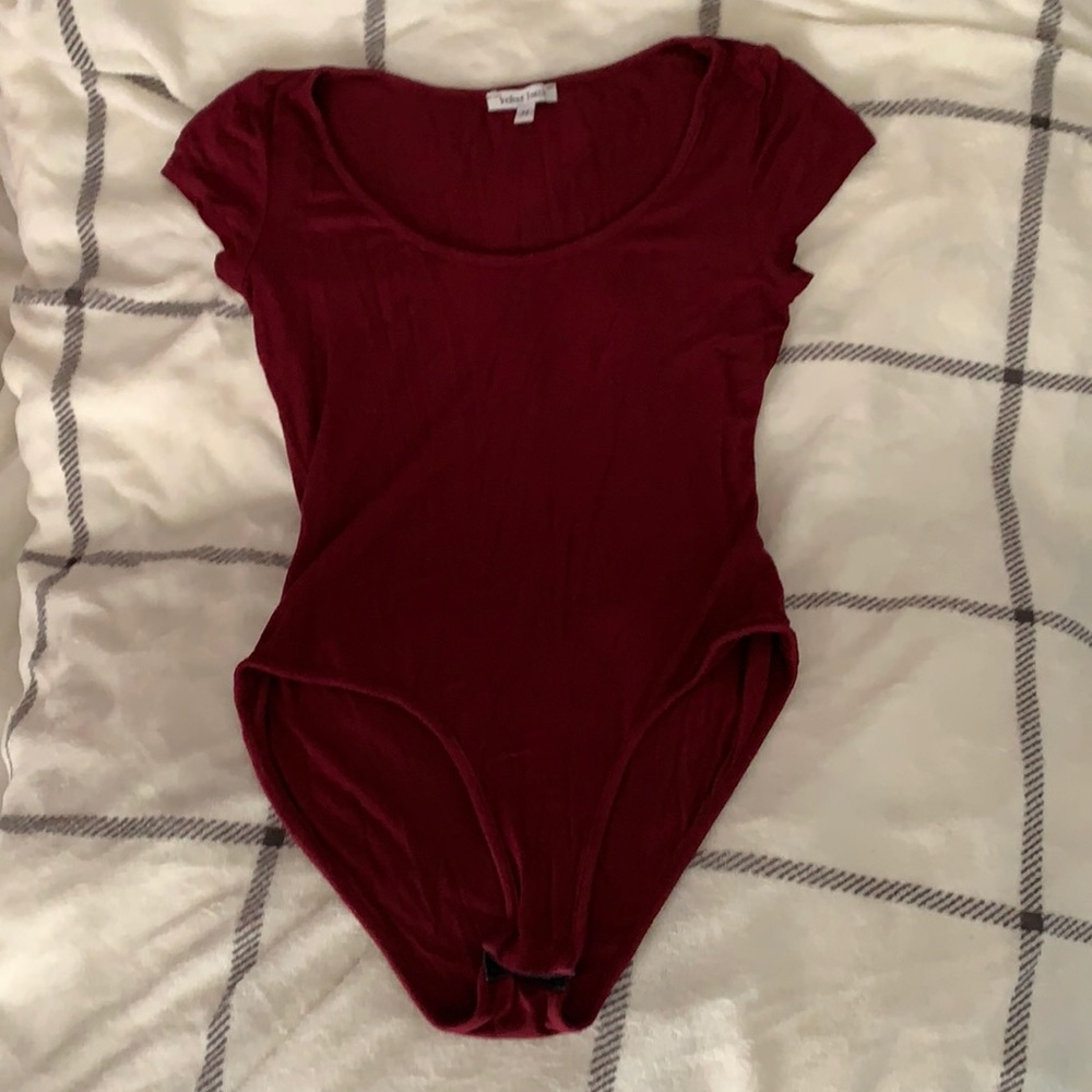 medium maroon bodysuit